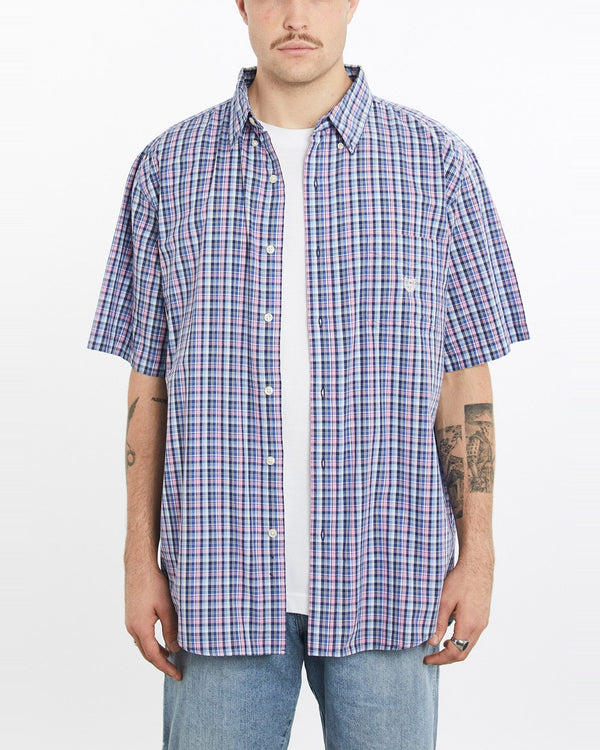 Vintage, Chaps, Ralph, Lauren, Short, Sleeve, Button, Up, Shirt, The Real Deal, size extra large, colour Multicolour, newtown, sydney, australia, thrift store, opshop, preloved, secondhand, sustainable, retro, antique, 70s, 80s, 90s, 2000s, 00s, fashion, clothing, streetwear, trendy, garment, style, boutique, store, shop, archive, sale, cheap, best, top, Shirts