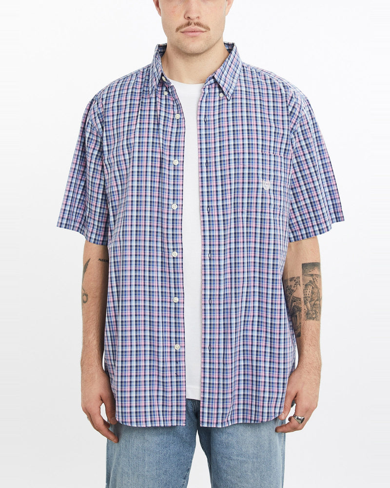 Vintage, Chaps, Ralph, Lauren, Short, Sleeve, Button, Up, Shirt, The Real Deal, size extra large, colour Multicolour, newtown, sydney, australia, thrift store, opshop, preloved, secondhand, sustainable, retro, antique, 70s, 80s, 90s, 2000s, 00s, fashion, clothing, streetwear, trendy, garment, style, boutique, store, shop, archive, sale, cheap, best, top, Shirts