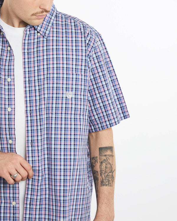 Vintage, Chaps, Ralph, Lauren, Short, Sleeve, Button, Up, Shirt, The Real Deal, size extra large, colour Multicolour, newtown, sydney, australia, thrift store, opshop, preloved, secondhand, sustainable, retro, antique, 70s, 80s, 90s, 2000s, 00s, fashion, clothing, streetwear, trendy, garment, style, boutique, store, shop, archive, sale, cheap, best, top, Shirts