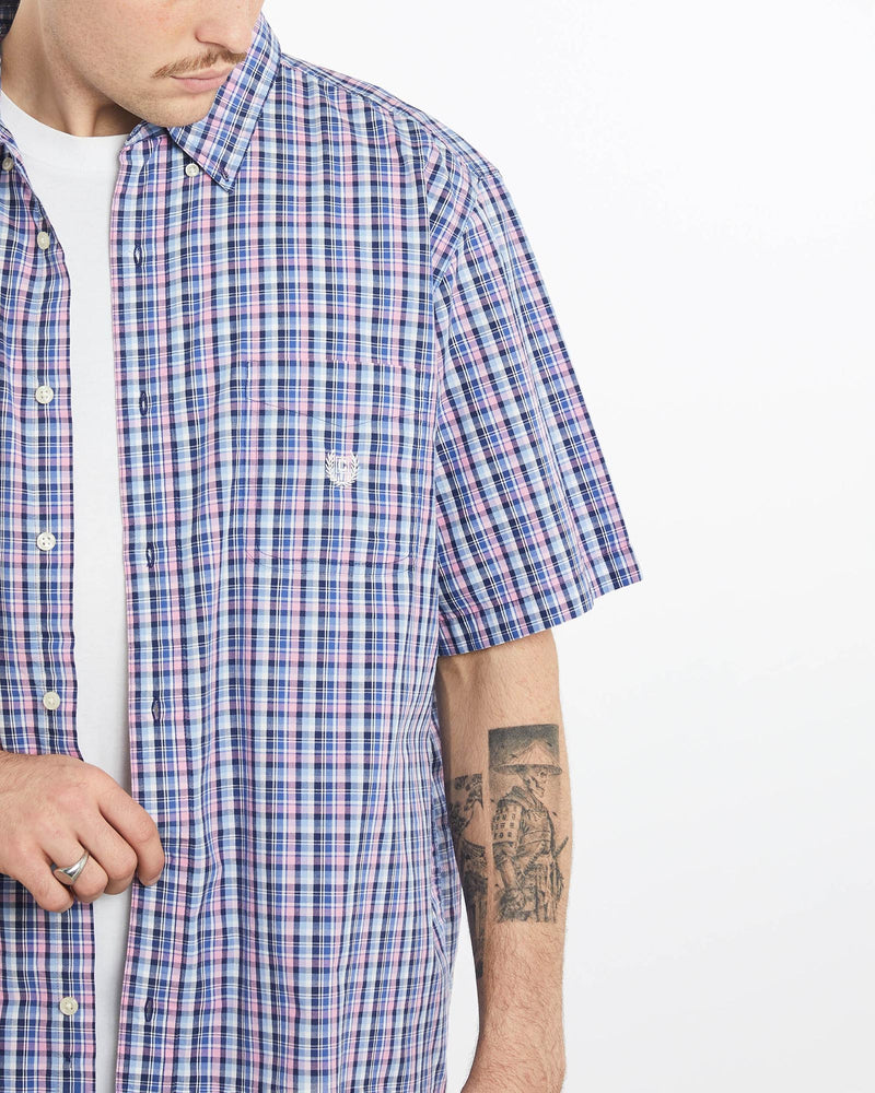 Vintage, Chaps, Ralph, Lauren, Short, Sleeve, Button, Up, Shirt, The Real Deal, size extra large, colour Multicolour, newtown, sydney, australia, thrift store, opshop, preloved, secondhand, sustainable, retro, antique, 70s, 80s, 90s, 2000s, 00s, fashion, clothing, streetwear, trendy, garment, style, boutique, store, shop, archive, sale, cheap, best, top, Shirts