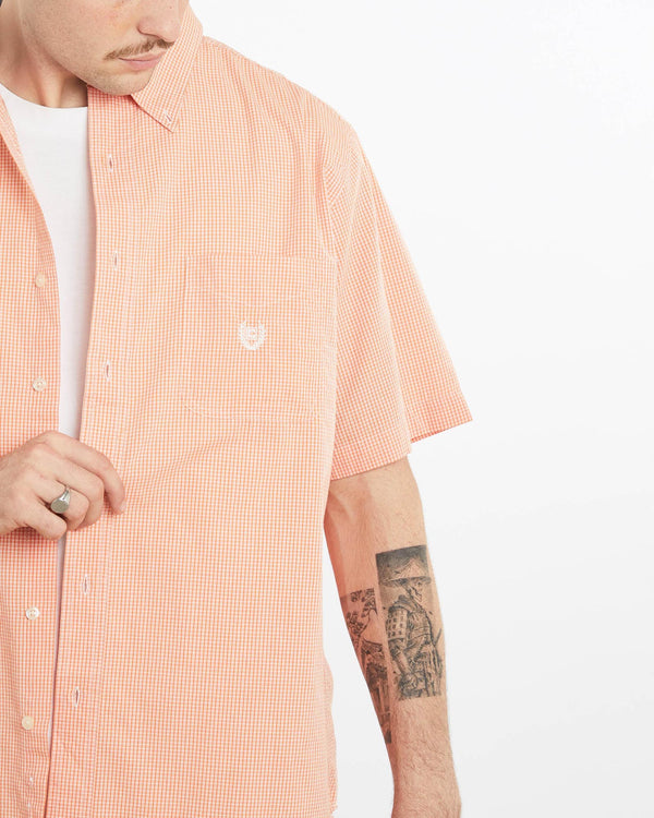 Vintage, Chaps, Ralph, Lauren, Short, Sleeve, Button, Up, Shirt, The Real Deal, size extra large, colour Orange, newtown, sydney, australia, thrift store, opshop, preloved, secondhand, sustainable, retro, antique, 70s, 80s, 90s, 2000s, 00s, fashion, clothing, streetwear, trendy, garment, style, boutique, store, shop, archive, sale, cheap, best, top, Shirts
