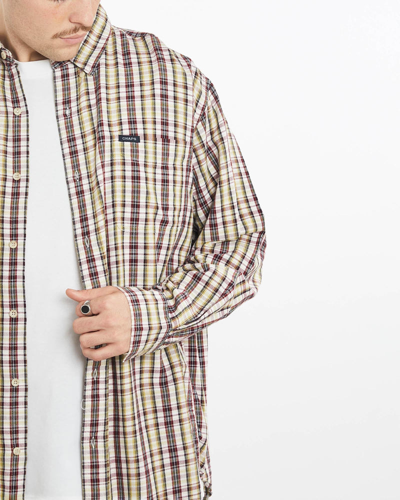 Vintage, Chaps, Ralph, Lauren, Button, Up, Shirt, The Real Deal, size extra large, colour Multicolour, newtown, sydney, australia, thrift store, opshop, preloved, secondhand, sustainable, retro, antique, 70s, 80s, 90s, 2000s, 00s, fashion, clothing, streetwear, trendy, garment, style, boutique, store, shop, archive, sale, cheap, best, top, Shirts