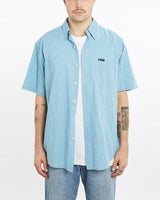 Vintage, Chaps, Ralph, Lauren, Short, Sleeve, Button, Up, Shirt, The Real Deal, size extra large, colour Blue, newtown, sydney, australia, thrift store, opshop, preloved, secondhand, sustainable, retro, antique, 70s, 80s, 90s, 2000s, 00s, fashion, clothing, streetwear, trendy, garment, style, boutique, store, shop, archive, sale, cheap, best, top, Shirts