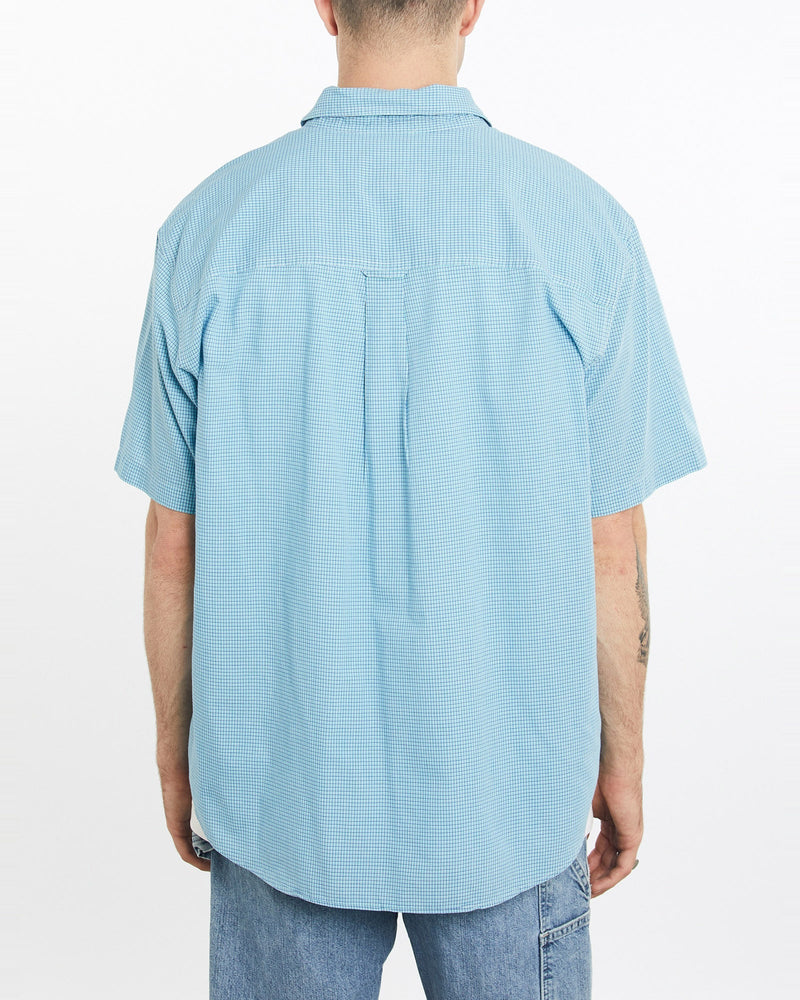 Vintage, Chaps, Ralph, Lauren, Short, Sleeve, Button, Up, Shirt, The Real Deal, size extra large, colour Blue, newtown, sydney, australia, thrift store, opshop, preloved, secondhand, sustainable, retro, antique, 70s, 80s, 90s, 2000s, 00s, fashion, clothing, streetwear, trendy, garment, style, boutique, store, shop, archive, sale, cheap, best, top, Shirts