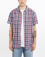 Vintage, Tommy, Hilfiger, Short, Sleeve, Button, Up, Shirt, The Real Deal, size extra large, colour Multicolour, newtown, sydney, australia, thrift store, opshop, preloved, secondhand, sustainable, retro, antique, 70s, 80s, 90s, 2000s, 00s, fashion, clothing, streetwear, trendy, garment, style, boutique, store, shop, archive, sale, cheap, best, top, Shirts