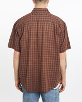 Vintage, 90s, Polo, Ralph, Lauren, Short, Sleeve, Button, Up, Shirt, The Real Deal, size extra large, colour Brown, newtown, sydney, australia, thrift store, opshop, preloved, secondhand, sustainable, retro, antique, 70s, 80s, 90s, 2000s, 00s, fashion, clothing, streetwear, trendy, garment, style, boutique, store, shop, archive, sale, cheap, best, top, Shirts