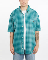 Vintage, 90s, Polo, Ralph, Lauren, Short, Sleeve, Button, Up, Shirt, The Real Deal, size extra large, colour Green, newtown, sydney, australia, thrift store, opshop, preloved, secondhand, sustainable, retro, antique, 70s, 80s, 90s, 2000s, 00s, fashion, clothing, streetwear, trendy, garment, style, boutique, store, shop, archive, sale, cheap, best, top, Shirts