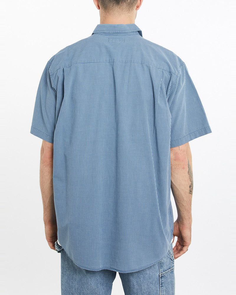 Vintage, 90s, Polo, Ralph, Lauren, Short, Sleeve, Button, Up, Shirt, The Real Deal, size extra large, colour Blue, newtown, sydney, australia, thrift store, opshop, preloved, secondhand, sustainable, retro, antique, 70s, 80s, 90s, 2000s, 00s, fashion, clothing, streetwear, trendy, garment, style, boutique, store, shop, archive, sale, cheap, best, top, Shirts