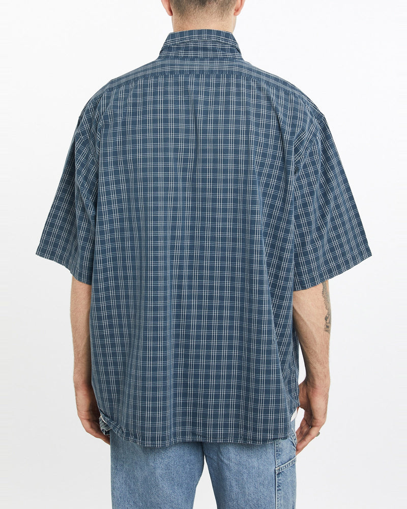 Vintage, U.S., Polo, Assn., Short, Sleeve, Button, Up, Shirt, The Real Deal, size double extra large, colour Blue, newtown, sydney, australia, thrift store, opshop, preloved, secondhand, sustainable, retro, antique, 70s, 80s, 90s, 2000s, 00s, fashion, clothing, streetwear, trendy, garment, style, boutique, store, shop, archive, sale, cheap, best, top, Shirts