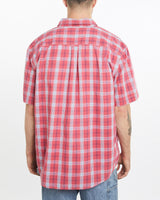 Vintage, Chaps, Ralph, Lauren, Short, Sleeve, Button, Up, Shirt, The Real Deal, size extra large, colour Red, newtown, sydney, australia, thrift store, opshop, preloved, secondhand, sustainable, retro, antique, 70s, 80s, 90s, 2000s, 00s, fashion, clothing, streetwear, trendy, garment, style, boutique, store, shop, archive, sale, cheap, best, top, Shirts