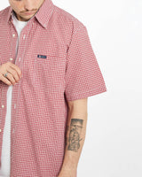 Vintage, Chaps, Ralph, Lauren, Short, Sleeve, Button, Up, Shirt, The Real Deal, size extra large, colour Red, newtown, sydney, australia, thrift store, opshop, preloved, secondhand, sustainable, retro, antique, 70s, 80s, 90s, 2000s, 00s, fashion, clothing, streetwear, trendy, garment, style, boutique, store, shop, archive, sale, cheap, best, top, Shirts