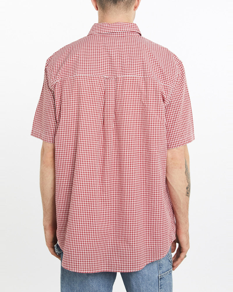 Vintage, Chaps, Ralph, Lauren, Short, Sleeve, Button, Up, Shirt, The Real Deal, size extra large, colour Red, newtown, sydney, australia, thrift store, opshop, preloved, secondhand, sustainable, retro, antique, 70s, 80s, 90s, 2000s, 00s, fashion, clothing, streetwear, trendy, garment, style, boutique, store, shop, archive, sale, cheap, best, top, Shirts