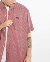 Vintage, Chaps, Ralph, Lauren, Short, Sleeve, Button, Up, Shirt, The Real Deal, size extra large, colour Red, newtown, sydney, australia, thrift store, opshop, preloved, secondhand, sustainable, retro, antique, 70s, 80s, 90s, 2000s, 00s, fashion, clothing, streetwear, trendy, garment, style, boutique, store, shop, archive, sale, cheap, best, top, Shirts