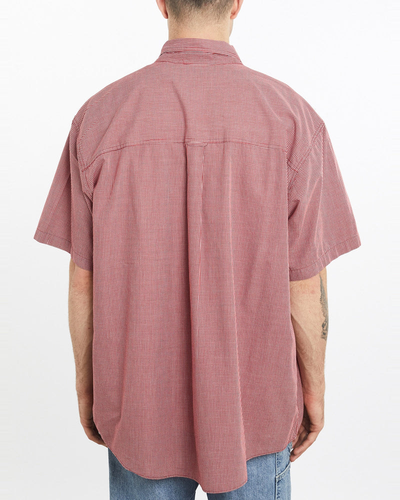 Vintage, Chaps, Ralph, Lauren, Short, Sleeve, Button, Up, Shirt, The Real Deal, size extra large, colour Red, newtown, sydney, australia, thrift store, opshop, preloved, secondhand, sustainable, retro, antique, 70s, 80s, 90s, 2000s, 00s, fashion, clothing, streetwear, trendy, garment, style, boutique, store, shop, archive, sale, cheap, best, top, Shirts