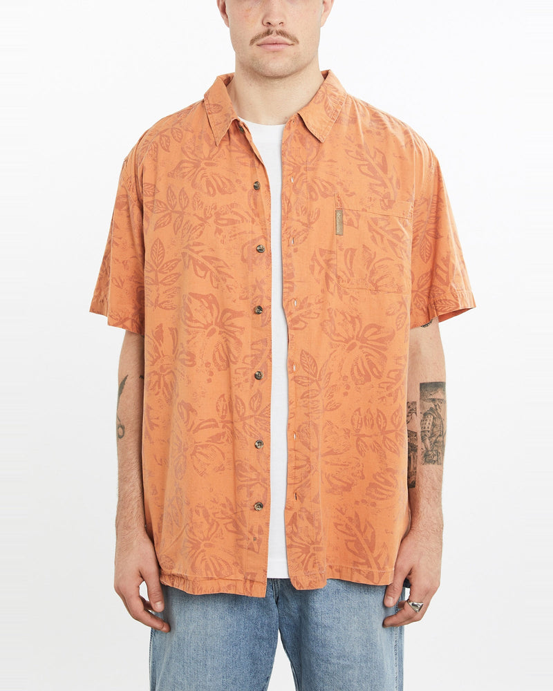 Vintage, Columbia, Short, Sleeve, Button, Up, Shirt, The Real Deal, size extra large, colour Orange, newtown, sydney, australia, thrift store, opshop, preloved, secondhand, sustainable, retro, antique, 70s, 80s, 90s, 2000s, 00s, fashion, clothing, streetwear, trendy, garment, style, boutique, store, shop, archive, sale, cheap, best, top, Shirts