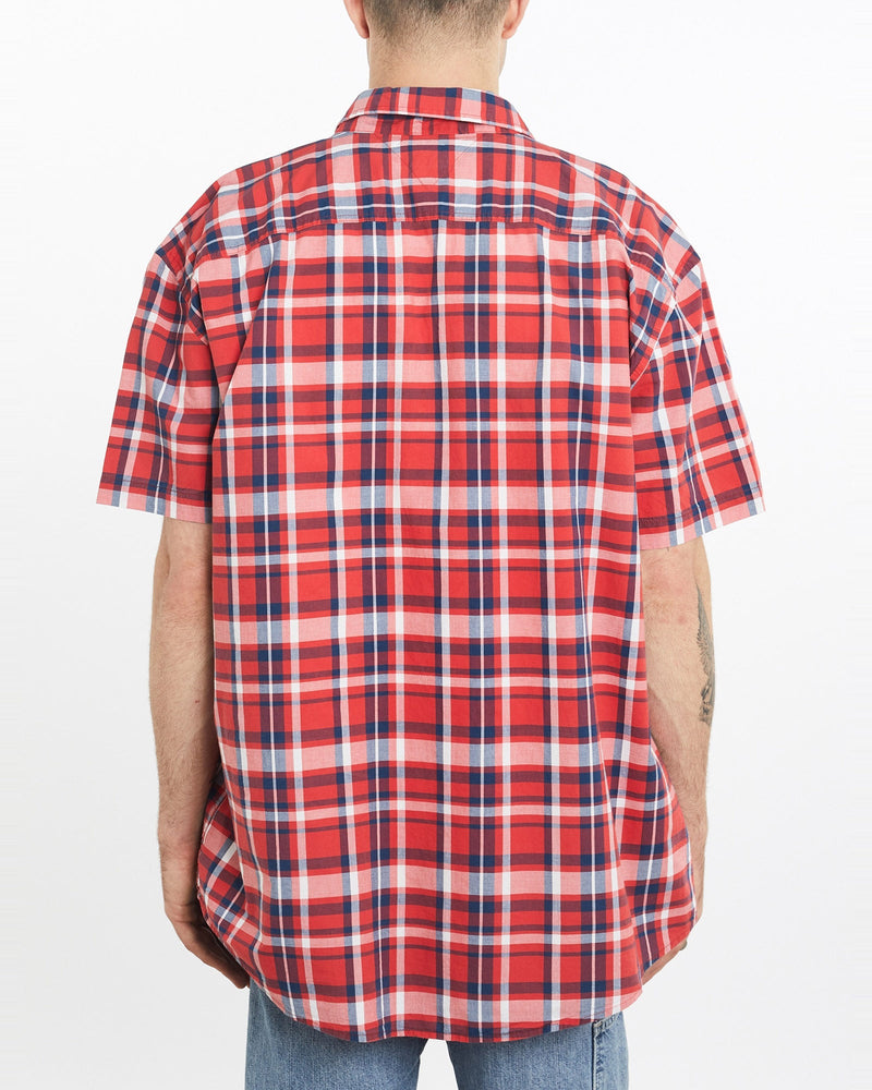 Vintage, Tommy, Hilfiger, Short, Sleeve, Button, Up, Shirt, The Real Deal, size extra large, colour Multicolour, newtown, sydney, australia, thrift store, opshop, preloved, secondhand, sustainable, retro, antique, 70s, 80s, 90s, 2000s, 00s, fashion, clothing, streetwear, trendy, garment, style, boutique, store, shop, archive, sale, cheap, best, top, Shirts