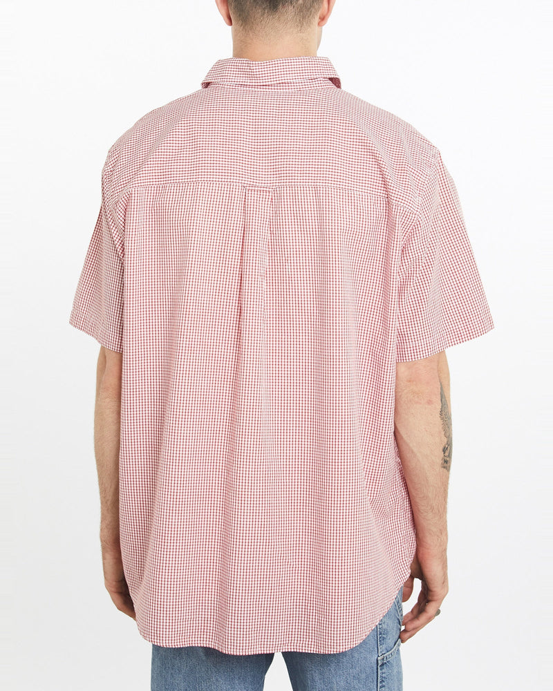 Vintage, Chaps, Ralph, Lauren, Short, Sleeve, Button, Up, Shirt, The Real Deal, size extra large, colour Red, newtown, sydney, australia, thrift store, opshop, preloved, secondhand, sustainable, retro, antique, 70s, 80s, 90s, 2000s, 00s, fashion, clothing, streetwear, trendy, garment, style, boutique, store, shop, archive, sale, cheap, best, top, Shirts