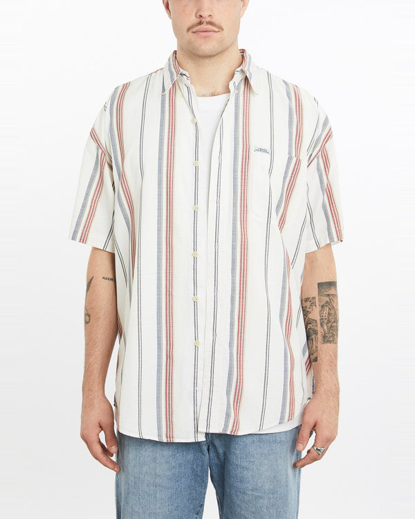 Vintage, Chaps, Ralph, Lauren, Short, Sleeve, Button, Up, Shirt, The Real Deal, size extra large, colour Multicolour, newtown, sydney, australia, thrift store, opshop, preloved, secondhand, sustainable, retro, antique, 70s, 80s, 90s, 2000s, 00s, fashion, clothing, streetwear, trendy, garment, style, boutique, store, shop, archive, sale, cheap, best, top, Shirts