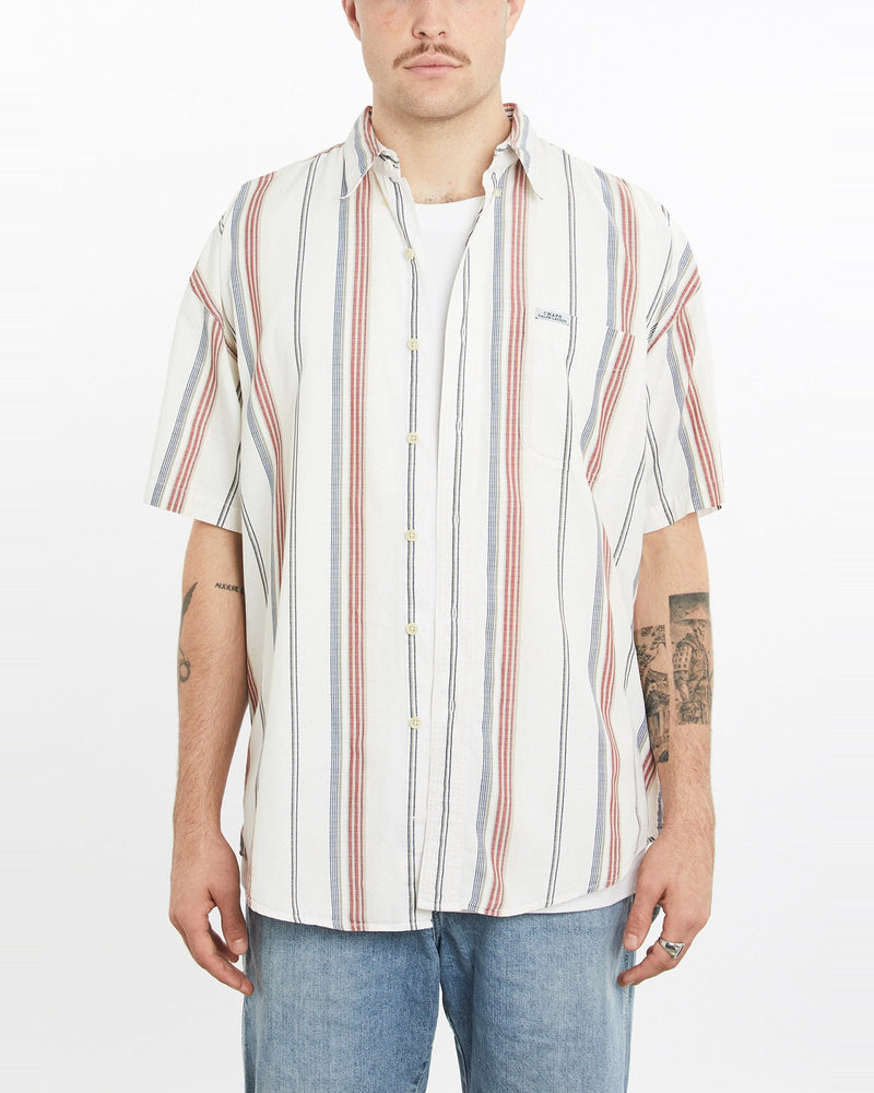 Vintage, Chaps, Ralph, Lauren, Short, Sleeve, Button, Up, Shirt, The Real Deal, size extra large, colour Multicolour, newtown, sydney, australia, thrift store, opshop, preloved, secondhand, sustainable, retro, antique, 70s, 80s, 90s, 2000s, 00s, fashion, clothing, streetwear, trendy, garment, style, boutique, store, shop, archive, sale, cheap, best, top, Shirts