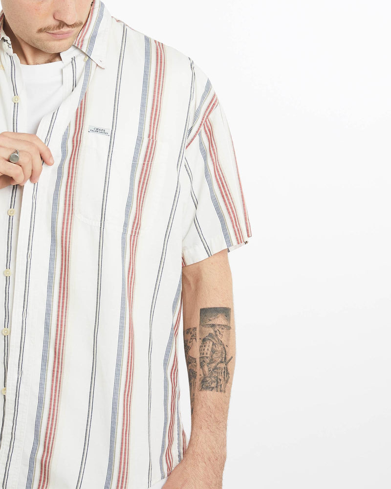 Vintage, Chaps, Ralph, Lauren, Short, Sleeve, Button, Up, Shirt, The Real Deal, size extra large, colour Multicolour, newtown, sydney, australia, thrift store, opshop, preloved, secondhand, sustainable, retro, antique, 70s, 80s, 90s, 2000s, 00s, fashion, clothing, streetwear, trendy, garment, style, boutique, store, shop, archive, sale, cheap, best, top, Shirts