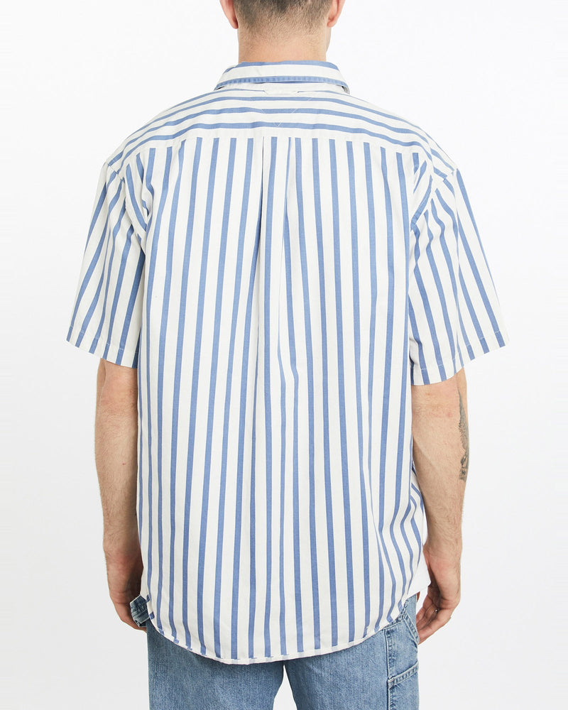 Vintage, 90s, Tommy, Hilfiger, Short, Sleeve, Button, Up, Shirt, The Real Deal, size extra large, colour Multicolour, newtown, sydney, australia, thrift store, opshop, preloved, secondhand, sustainable, retro, antique, 70s, 80s, 90s, 2000s, 00s, fashion, clothing, streetwear, trendy, garment, style, boutique, store, shop, archive, sale, cheap, best, top, Shirts