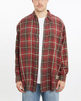 Vintage, 90s, Timberland, Button, Up, Shirt, The Real Deal, size double extra large, colour Red, newtown, sydney, australia, thrift store, opshop, preloved, secondhand, sustainable, retro, antique, 70s, 80s, 90s, 2000s, 00s, fashion, clothing, streetwear, trendy, garment, style, boutique, store, shop, archive, sale, cheap, best, top, Shirts