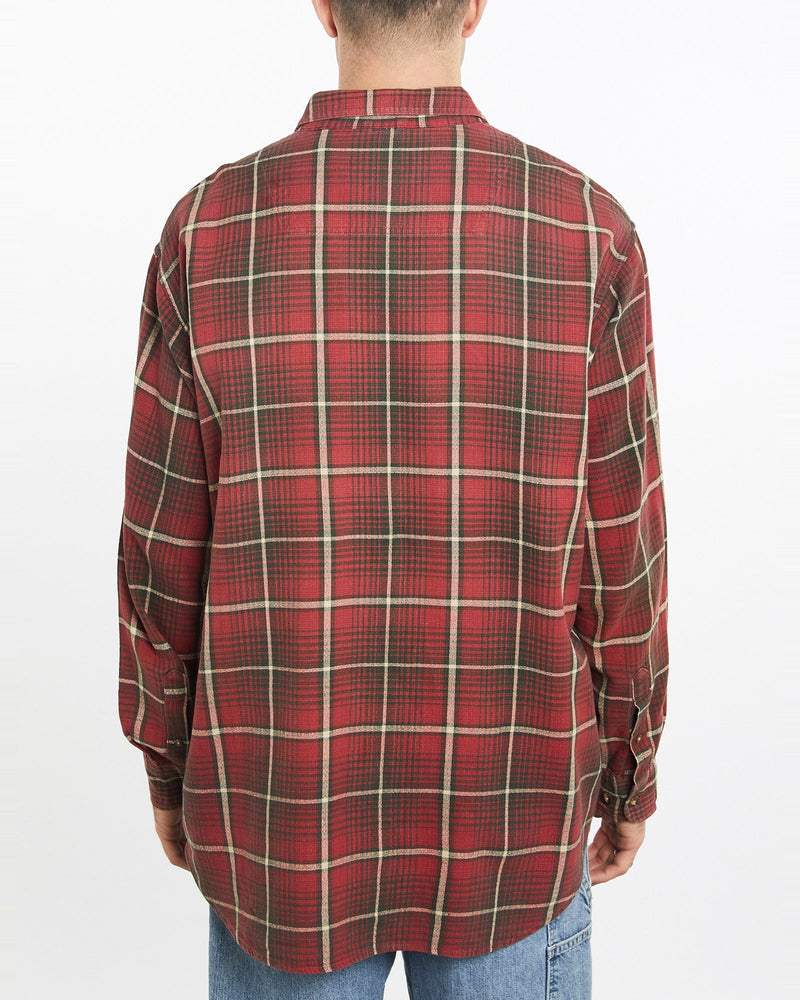 Vintage, 90s, Timberland, Button, Up, Shirt, The Real Deal, size double extra large, colour Red, newtown, sydney, australia, thrift store, opshop, preloved, secondhand, sustainable, retro, antique, 70s, 80s, 90s, 2000s, 00s, fashion, clothing, streetwear, trendy, garment, style, boutique, store, shop, archive, sale, cheap, best, top, Shirts