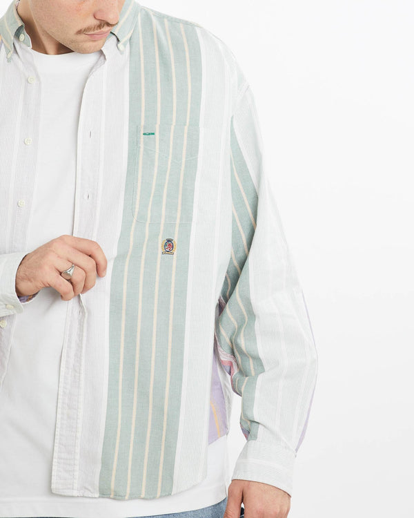 Vintage, 90s, Tommy, Hilfiger, Button, Up, Shirt, The Real Deal, size extra large, colour Multicolour, newtown, sydney, australia, thrift store, opshop, preloved, secondhand, sustainable, retro, antique, 70s, 80s, 90s, 2000s, 00s, fashion, clothing, streetwear, trendy, garment, style, boutique, store, shop, archive, sale, cheap, best, top, Shirts