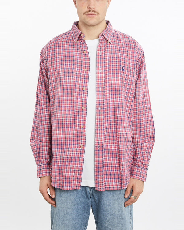 Vintage, 90s, Polo, Ralph, Lauren, Button, Up, Shirt, The Real Deal, size extra large, colour Multicolour, newtown, sydney, australia, thrift store, opshop, preloved, secondhand, sustainable, retro, antique, 70s, 80s, 90s, 2000s, 00s, fashion, clothing, streetwear, trendy, garment, style, boutique, store, shop, archive, sale, cheap, best, top, Shirts