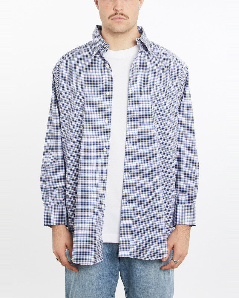 Vintage, 90s, Lauren, Ralph, Lauren, Button, Up, Shirt, The Real Deal, size extra large, colour Blue, newtown, sydney, australia, thrift store, opshop, preloved, secondhand, sustainable, retro, antique, 70s, 80s, 90s, 2000s, 00s, fashion, clothing, streetwear, trendy, garment, style, boutique, store, shop, archive, sale, cheap, best, top, Shirts