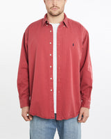 Vintage, 90s, Polo, Ralph, Lauren, Button, Up, Shirt, The Real Deal, size extra large, colour Red, newtown, sydney, australia, thrift store, opshop, preloved, secondhand, sustainable, retro, antique, 70s, 80s, 90s, 2000s, 00s, fashion, clothing, streetwear, trendy, garment, style, boutique, store, shop, archive, sale, cheap, best, top, Shirts