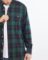 Vintage, Chaps, Ralph, Lauren, Flannelette, Button, Up, Shirt, The Real Deal, size extra large, colour Multicolour, newtown, sydney, australia, thrift store, opshop, preloved, secondhand, sustainable, retro, antique, 70s, 80s, 90s, 2000s, 00s, fashion, clothing, streetwear, trendy, garment, style, boutique, store, shop, archive, sale, cheap, best, top, Shirts