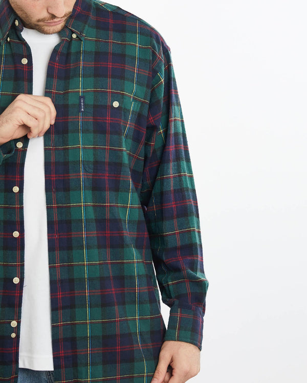 Vintage, Chaps, Ralph, Lauren, Flannelette, Button, Up, Shirt, The Real Deal, size extra large, colour Multicolour, newtown, sydney, australia, thrift store, opshop, preloved, secondhand, sustainable, retro, antique, 70s, 80s, 90s, 2000s, 00s, fashion, clothing, streetwear, trendy, garment, style, boutique, store, shop, archive, sale, cheap, best, top, Shirts