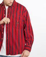 Vintage, 90s, Chaps, Ralph, Lauren, Button, Up, Shirt, The Real Deal, size extra large, colour Red, newtown, sydney, australia, thrift store, opshop, preloved, secondhand, sustainable, retro, antique, 70s, 80s, 90s, 2000s, 00s, fashion, clothing, streetwear, trendy, garment, style, boutique, store, shop, archive, sale, cheap, best, top, Shirts