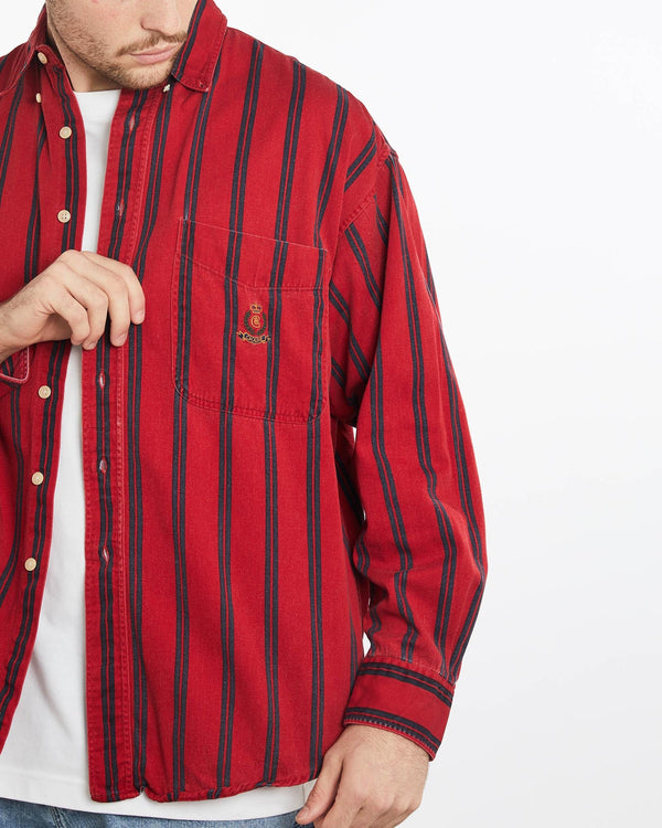 Vintage, 90s, Chaps, Ralph, Lauren, Button, Up, Shirt, The Real Deal, size extra large, colour Red, newtown, sydney, australia, thrift store, opshop, preloved, secondhand, sustainable, retro, antique, 70s, 80s, 90s, 2000s, 00s, fashion, clothing, streetwear, trendy, garment, style, boutique, store, shop, archive, sale, cheap, best, top, Shirts
