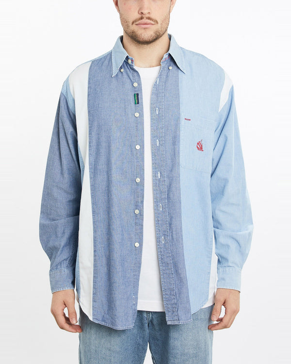 Vintage, 90s, Nautica, Button, Up, Shirt, The Real Deal, size extra large, colour Multicolour, newtown, sydney, australia, thrift store, opshop, preloved, secondhand, sustainable, retro, antique, 70s, 80s, 90s, 2000s, 00s, fashion, clothing, streetwear, trendy, garment, style, boutique, store, shop, archive, sale, cheap, best, top, Shirts