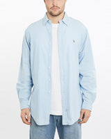 Vintage, 90s, Polo, Ralph, Lauren, Button, Up, Shirt, The Real Deal, size extra large, colour Blue, newtown, sydney, australia, thrift store, opshop, preloved, secondhand, sustainable, retro, antique, 70s, 80s, 90s, 2000s, 00s, fashion, clothing, streetwear, trendy, garment, style, boutique, store, shop, archive, sale, cheap, best, top, Shirts