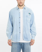 Vintage, 90s, Hard, Rock, Cafe, Acapulco, Denim, Button, Up, Shirt, The Real Deal, size extra large, colour Blue, newtown, sydney, australia, thrift store, opshop, preloved, secondhand, sustainable, retro, antique, 70s, 80s, 90s, 2000s, 00s, fashion, clothing, streetwear, trendy, garment, style, boutique, store, shop, archive, sale, cheap, best, top, Shirts