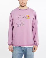 Vintage, 90s, Disney, Winnie, The, Pooh, Sweatshirt, The Real Deal, size extra large, colour Burgundy, newtown, sydney, australia, thrift store, opshop, preloved, secondhand, sustainable, retro, antique, 70s, 80s, 90s, 2000s, 00s, fashion, clothing, streetwear, trendy, garment, style, boutique, store, shop, archive, sale, cheap, best, top, Sweats and hoodies