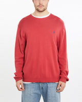 Vintage, 90s, Polo, Ralph, Lauren, Knit, Sweater, The Real Deal, size extra large, colour Red, newtown, sydney, australia, thrift store, opshop, preloved, secondhand, sustainable, retro, antique, 70s, 80s, 90s, 2000s, 00s, fashion, clothing, streetwear, trendy, garment, style, boutique, store, shop, archive, sale, cheap, best, top, Sweats and hoodies