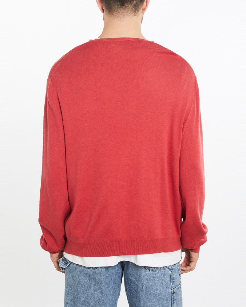 Vintage, 90s, Polo, Ralph, Lauren, Knit, Sweater, The Real Deal, size extra large, colour Red, newtown, sydney, australia, thrift store, opshop, preloved, secondhand, sustainable, retro, antique, 70s, 80s, 90s, 2000s, 00s, fashion, clothing, streetwear, trendy, garment, style, boutique, store, shop, archive, sale, cheap, best, top, Sweats and hoodies