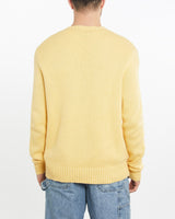 Vintage, 90s, Polo, Ralph, Lauren, Knit, Sweater, The Real Deal, size large, colour Yellow, newtown, sydney, australia, thrift store, opshop, preloved, secondhand, sustainable, retro, antique, 70s, 80s, 90s, 2000s, 00s, fashion, clothing, streetwear, trendy, garment, style, boutique, store, shop, archive, sale, cheap, best, top, Sweats and hoodies