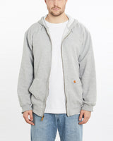 Vintage, 90s, Carhartt, Hooded, Sweatshirt, The Real Deal, size extra large, colour Grey, newtown, sydney, australia, thrift store, opshop, preloved, secondhand, sustainable, retro, antique, 70s, 80s, 90s, 2000s, 00s, fashion, clothing, streetwear, trendy, garment, style, boutique, store, shop, archive, sale, cheap, best, top, Sweats and hoodies