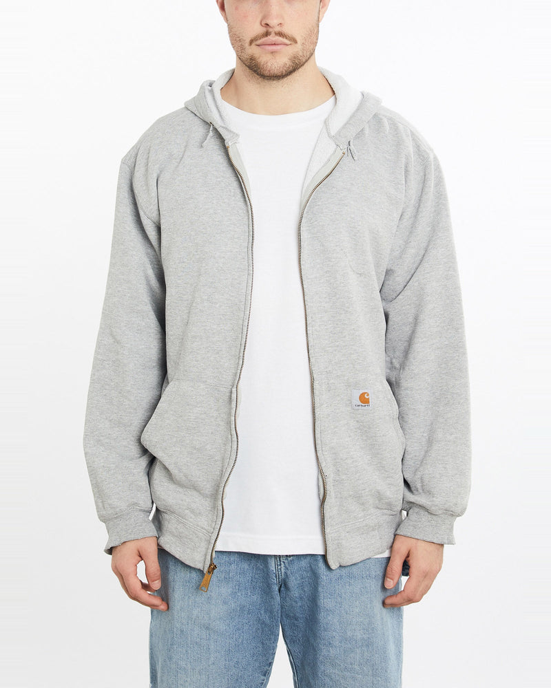 Vintage, 90s, Carhartt, Hooded, Sweatshirt, The Real Deal, size extra large, colour Grey, newtown, sydney, australia, thrift store, opshop, preloved, secondhand, sustainable, retro, antique, 70s, 80s, 90s, 2000s, 00s, fashion, clothing, streetwear, trendy, garment, style, boutique, store, shop, archive, sale, cheap, best, top, Sweats and hoodies