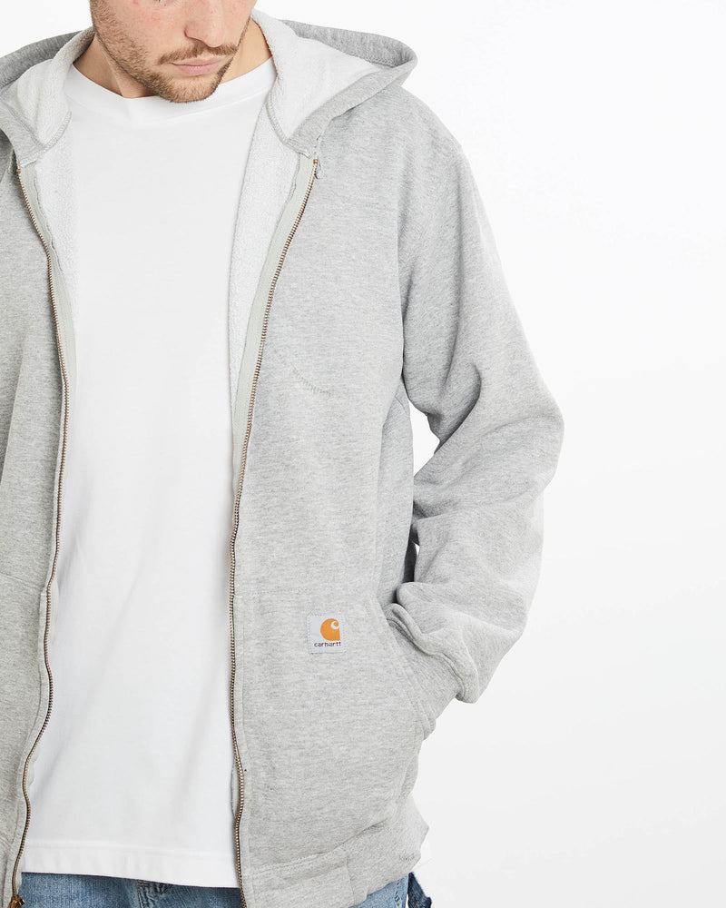 Vintage, 90s, Carhartt, Hooded, Sweatshirt, The Real Deal, size extra large, colour Grey, newtown, sydney, australia, thrift store, opshop, preloved, secondhand, sustainable, retro, antique, 70s, 80s, 90s, 2000s, 00s, fashion, clothing, streetwear, trendy, garment, style, boutique, store, shop, archive, sale, cheap, best, top, Sweats and hoodies