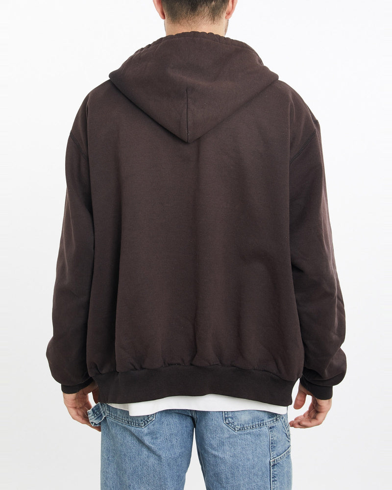 Vintage, 90s, Carhartt, Thermal, Lined, Hooded, Sweatshirt, The Real Deal, size extra large, colour Brown, newtown, sydney, australia, thrift store, opshop, preloved, secondhand, sustainable, retro, antique, 70s, 80s, 90s, 2000s, 00s, fashion, clothing, streetwear, trendy, garment, style, boutique, store, shop, archive, sale, cheap, best, top, Sweats and hoodies