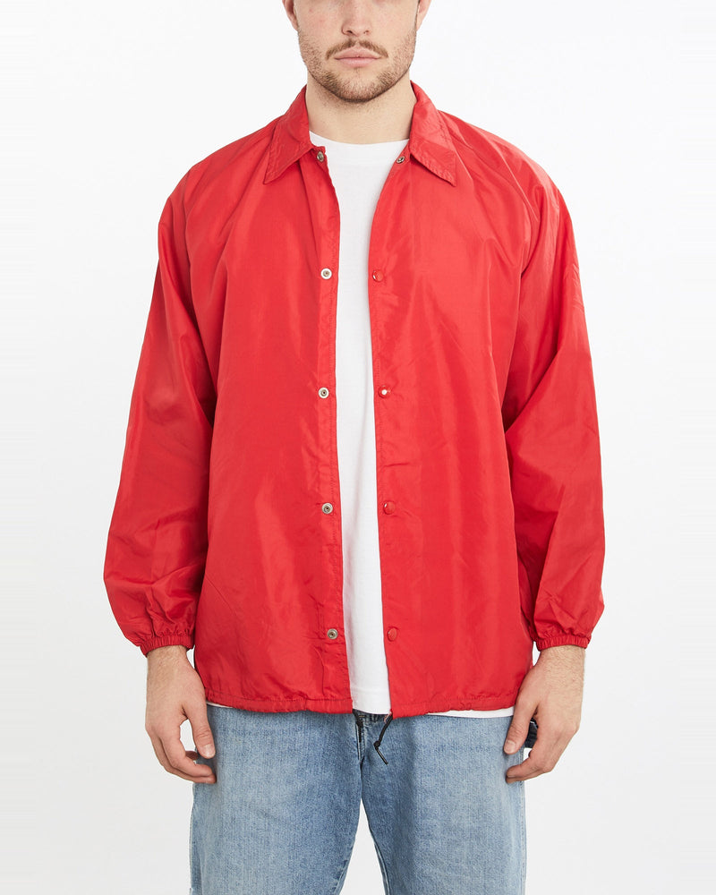 Vintage, 80s, Mac's, Grill, Coaches, Jacket, The Real Deal, size extra large, colour Red, newtown, sydney, australia, thrift store, opshop, preloved, secondhand, sustainable, retro, antique, 70s, 80s, 90s, 2000s, 00s, fashion, clothing, streetwear, trendy, garment, style, boutique, store, shop, archive, sale, cheap, best, top, Jackets