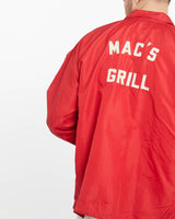 Vintage, 80s, Mac's, Grill, Coaches, Jacket, The Real Deal, size extra large, colour Red, newtown, sydney, australia, thrift store, opshop, preloved, secondhand, sustainable, retro, antique, 70s, 80s, 90s, 2000s, 00s, fashion, clothing, streetwear, trendy, garment, style, boutique, store, shop, archive, sale, cheap, best, top, Jackets