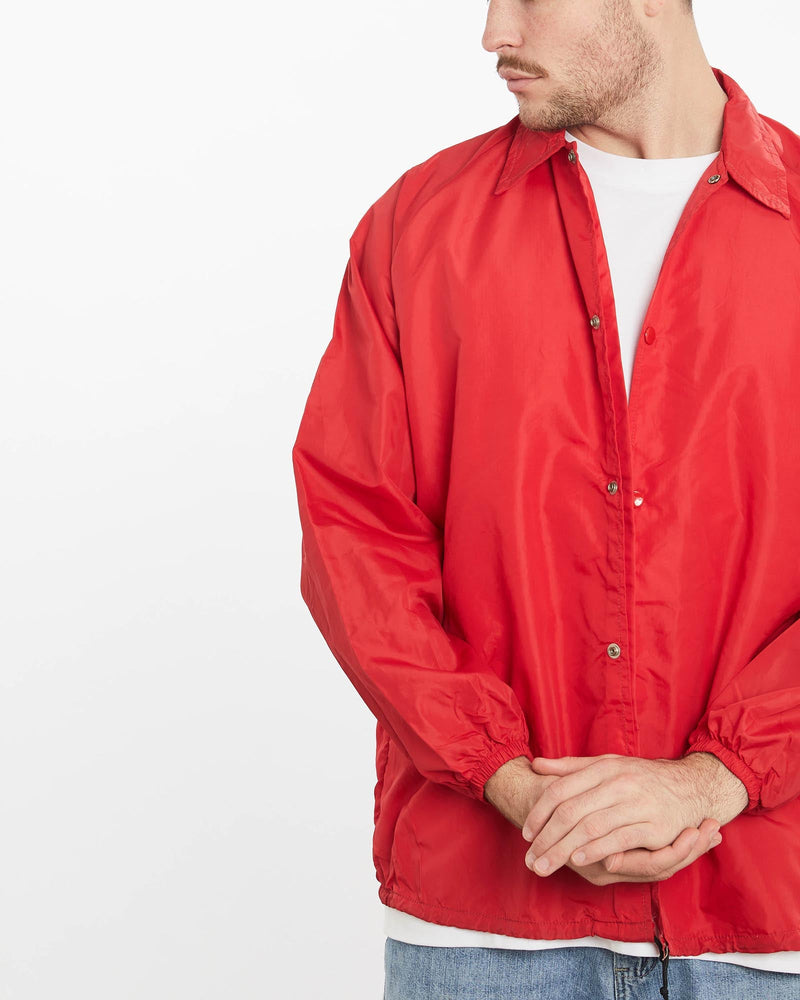 Vintage, 80s, Mac's, Grill, Coaches, Jacket, The Real Deal, size extra large, colour Red, newtown, sydney, australia, thrift store, opshop, preloved, secondhand, sustainable, retro, antique, 70s, 80s, 90s, 2000s, 00s, fashion, clothing, streetwear, trendy, garment, style, boutique, store, shop, archive, sale, cheap, best, top, Jackets