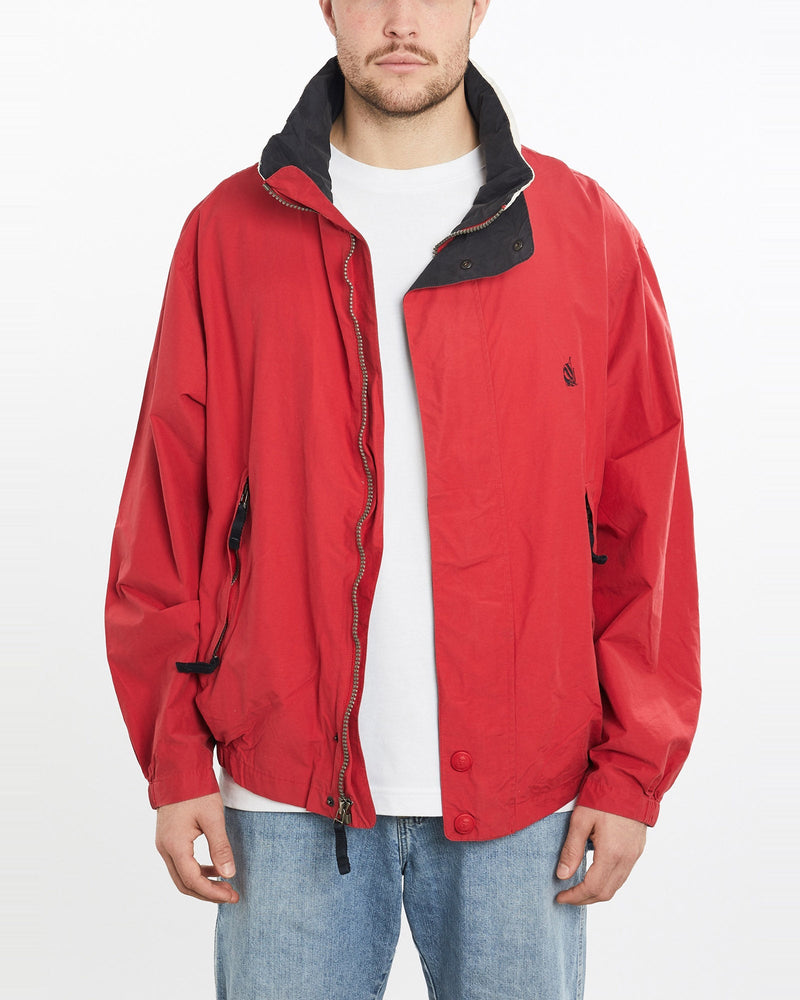Vintage, Nautica, Sailing, Jacket, The Real Deal, size extra large, colour Red, newtown, sydney, australia, thrift store, opshop, preloved, secondhand, sustainable, retro, antique, 70s, 80s, 90s, 2000s, 00s, fashion, clothing, streetwear, trendy, garment, style, boutique, store, shop, archive, sale, cheap, best, top, Jackets